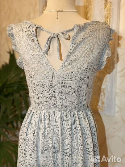 Кружевное платье Zara (стиль бохо) XS-S