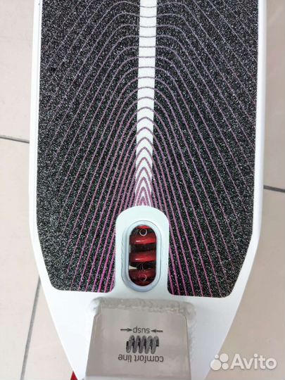 Самокат City Scooter с дисковым тормозом, бело-роз