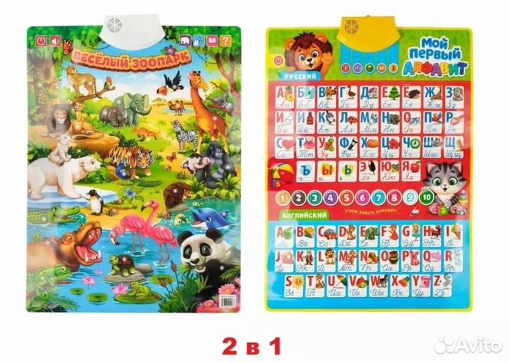 Набор из двух обучающих плакатов на стену