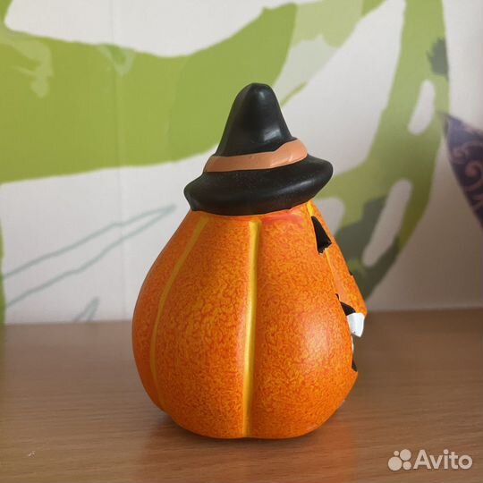 Тыква декоративная хэллоуин светильник