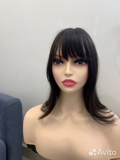 Парик накладка из натуральных волос