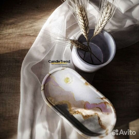 Бетонные кашпо, подсвечники, подносы. Ручная работ