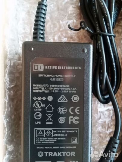 Блок питания для Traktor Kontrol 15V 2.66A (NI)