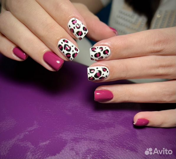 Маникюр наращивание укрепление гель-лак