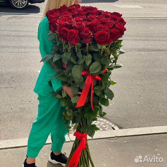 Длинные розы