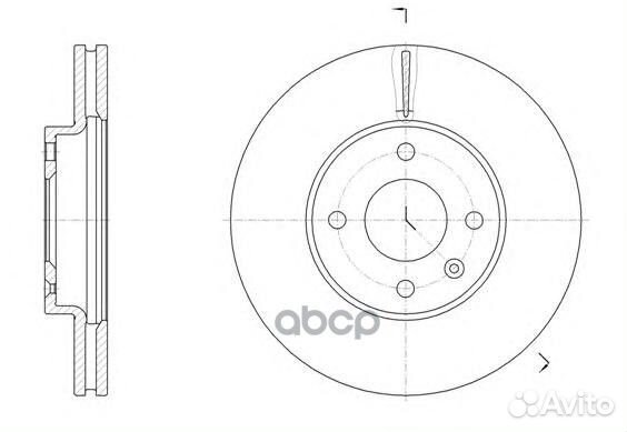 Диск торм. chevrolet aveo 6145610 Road house