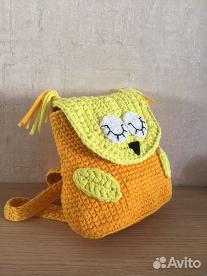 Детский новый рюкзак из трикотажной пряжи