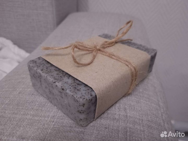 Мыло-скраб с кофе и морской солью