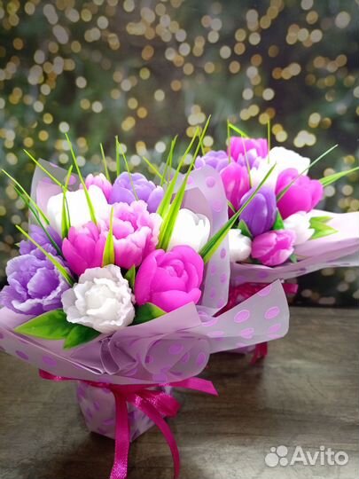 Букет из мыла. Подарки к 8 марта. Ручная работа