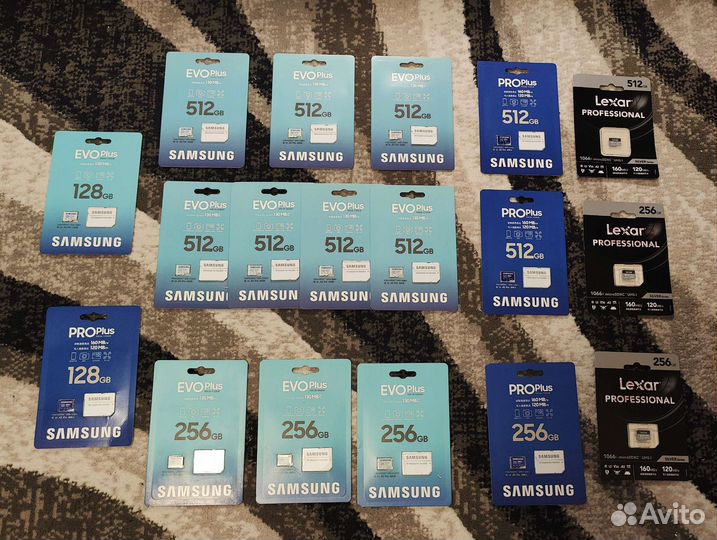 Карта памяти Samsung EVO+ Pro 128/256/512 оригинал