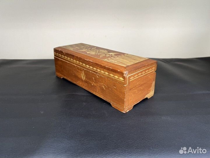 Шкатулка деревянная с росписью 22 х 8,5 х 7 см