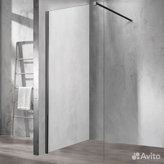 Душ. Стенка Vincea 90cm Черный vsw-1h900clb