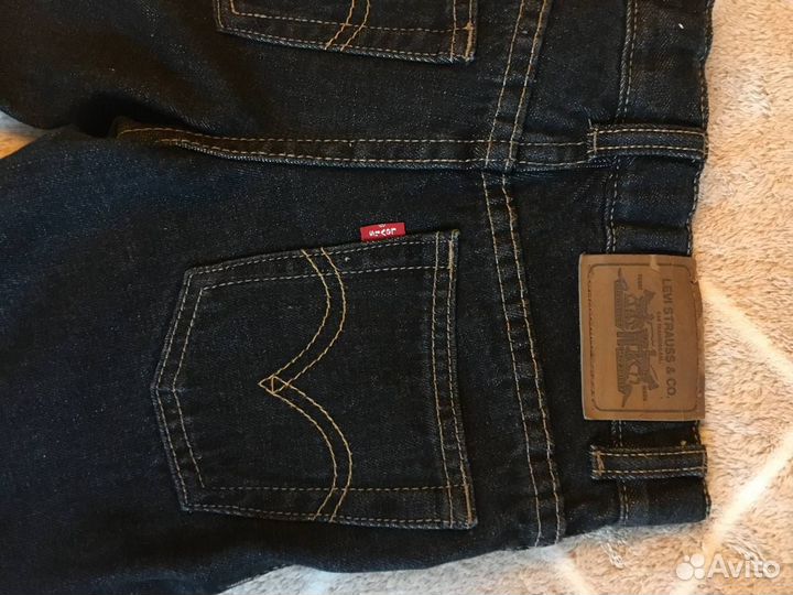 Джинсы Levi’s оригинал, США,7-8 лет, рост 124-127