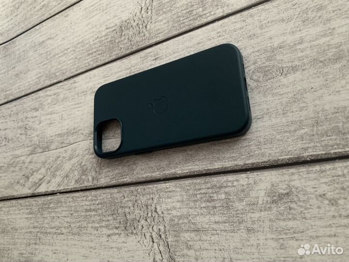 Чехол iPhone 12/12Pro Кожаный Leather Case MagSafe