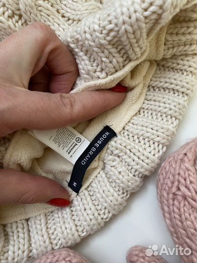 Шапка снуд и варежки новые