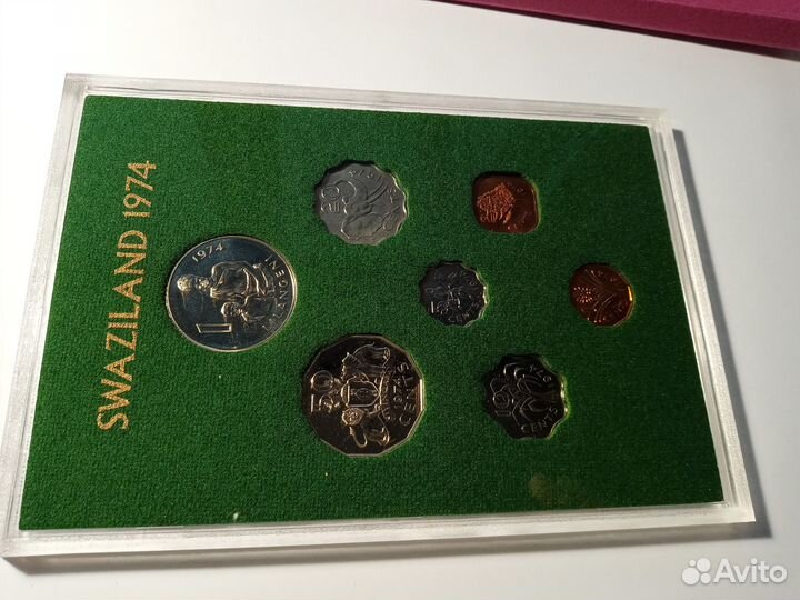 Свазиленд набор монет 1974 г