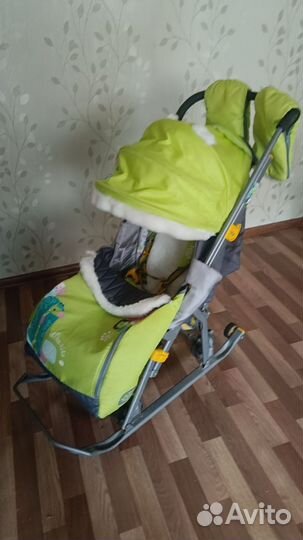 Детские санки коляска бу