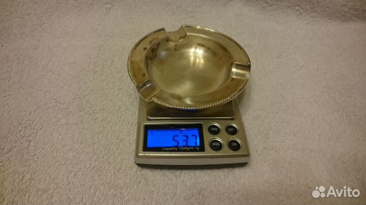 Серебряная пепельница - 925 пробы