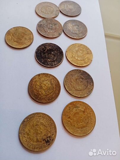 Монеты СССР 5копеек 11шт