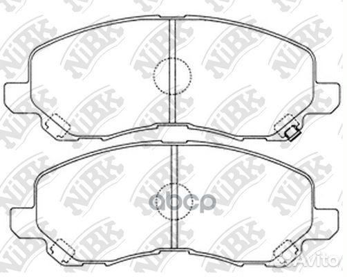 PN3469-nibk колодки дисковые п Mitsubishi Space