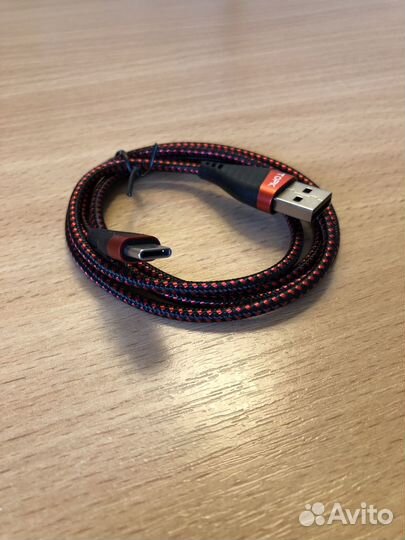 Кабель шнур для зарядки тип С, type-C, 1 метр