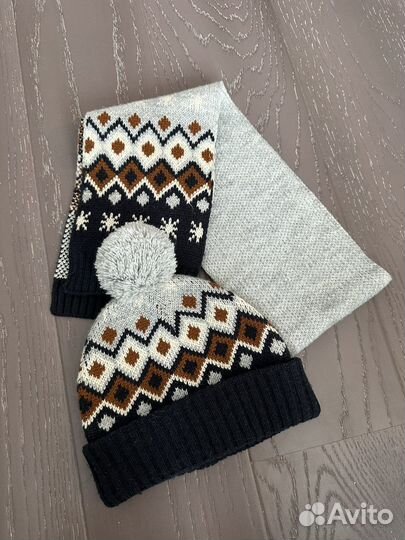 Комплект шапка и шарф для мальчика