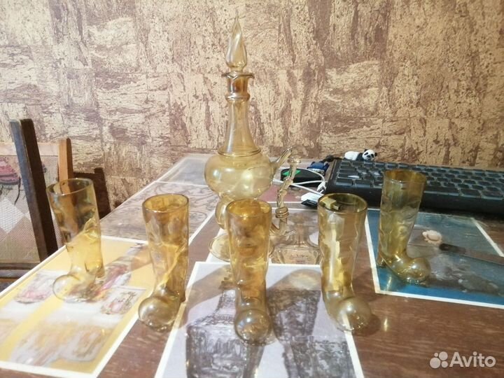 Графин со стопками сапожками, СССР