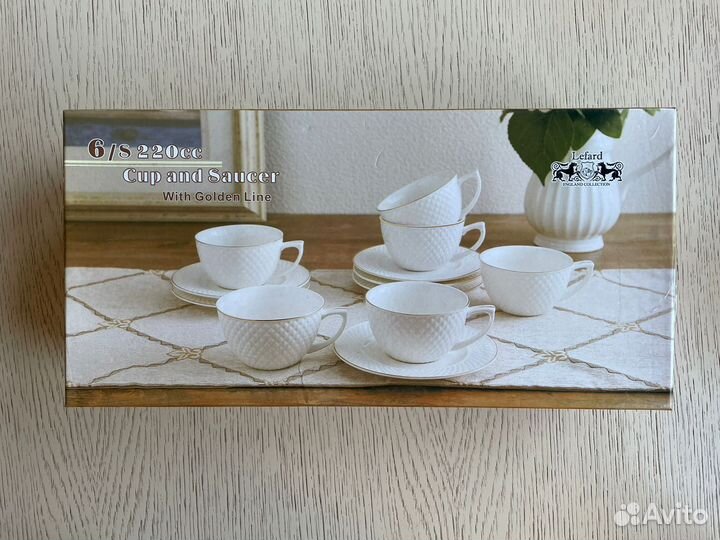 Чайный набор Lefard 6 персон, 12 предметов Новый