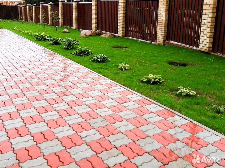 Укладка тротуарной плитки, брусчатки и бордюров