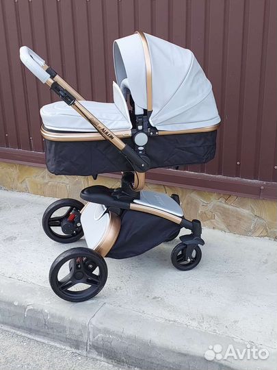 Коляска 2в1 Аулон плюс мах 360* (Grey)