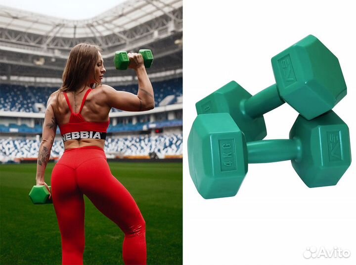 Гантели битумные по 4 кг