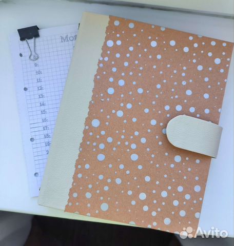 Ежедневник на кольцах ручная работа