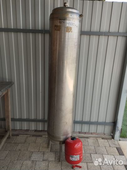 Бойлер косвенного нагрева из нержавейки 110 л