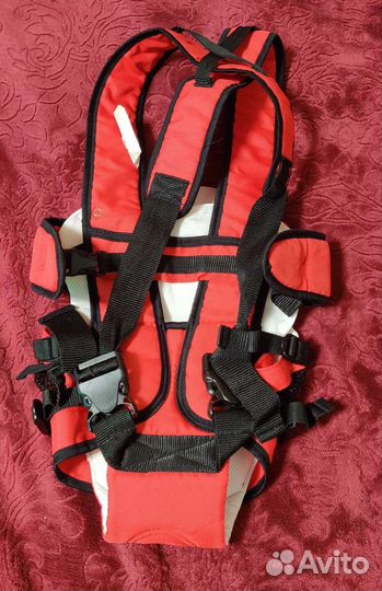 Рюкзак переноска кенгуру Selby красный