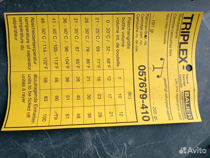 Фильтр картридж Бауэр для компрессора