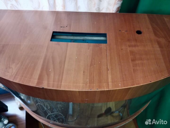 Аквариум с тумбой на 150 л. круглый (полусфера)