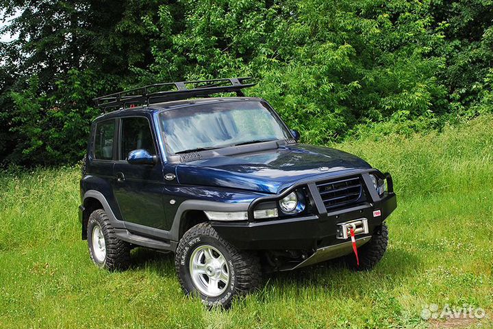 Бампер риф силовой передний Tagaz Tager с защитной