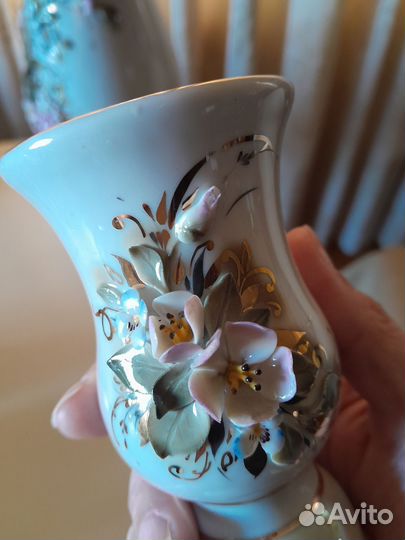 Подсвечники фарфоровые. Ручная работа. Пара