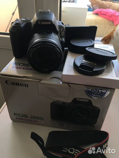 Canon eos 200d kit фотоаппарат