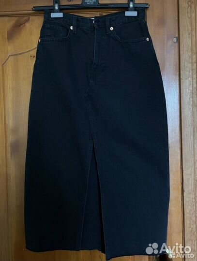 Джинсовая юбка миди Mango