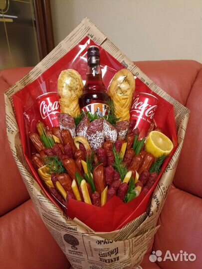 Мужские съедобные букеты