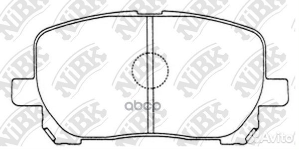Колодки тормозные дисковые перед PN1470 NiBK