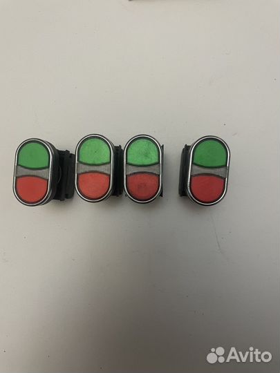 Кнопка сдвоенная emas красно-зеленая
