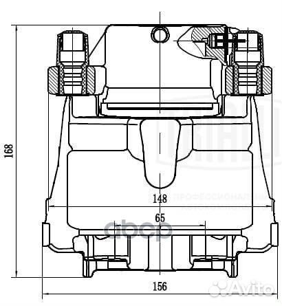 Суппорт торм. для а/м BMW X5 E70 (07) /F15 (13