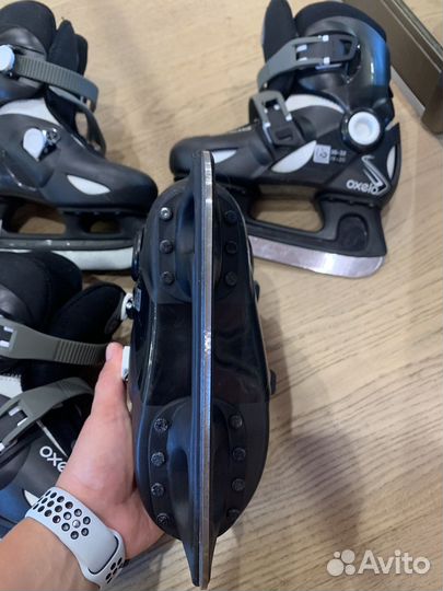 Коньки детские раздвижные р 30-32