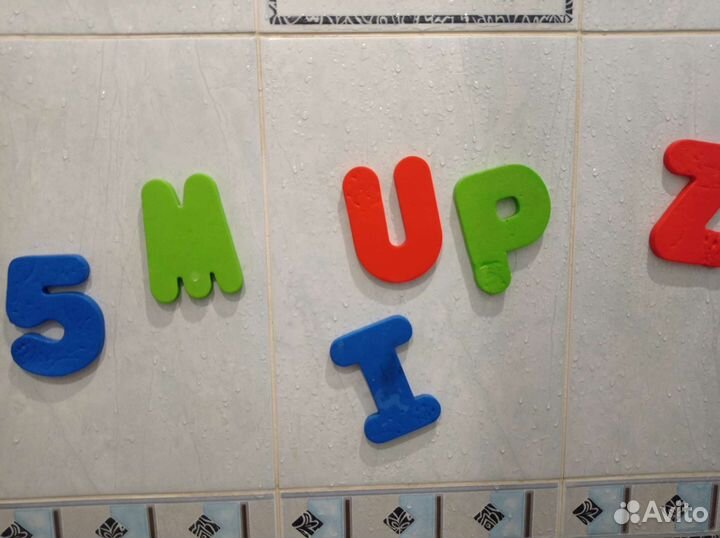 Буквы для игр в ванной