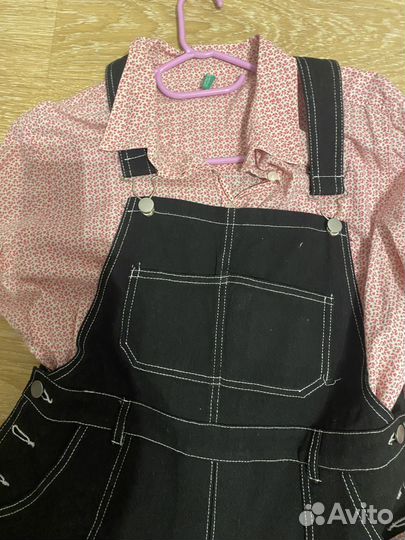 Джинсовый сарафан 46