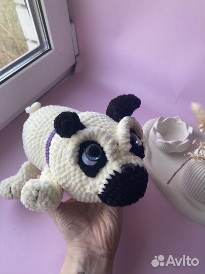 Мопс игрушка ручной работы