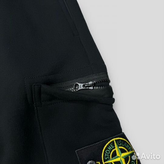 Штаны спортивные Stone island AW23-24 черные S-3XL
