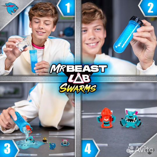 Новые Оригинальные игрушки MrBeast Lab Swarms